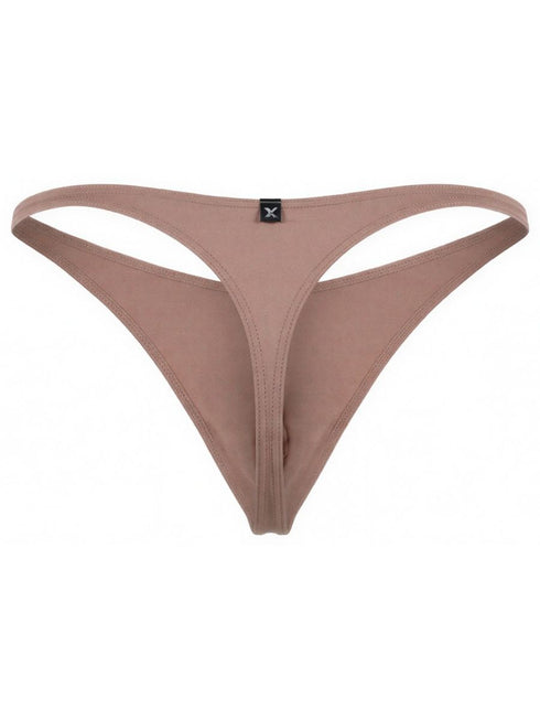 Xtremen 91254 Mens Underwear Sleek Microfiber Thongs Color Khaki