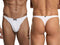 Xtremen 91254 Mens Underwear Sleek Microfiber Thongs Color White