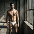 Xtremen 91254 Mens Underwear Sleek Microfiber Thongs Color White