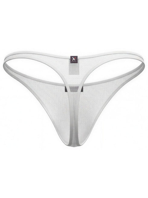 Xtremen 91254 Mens Underwear Sleek Microfiber Thongs Color White