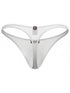 Xtremen 91254 Mens Underwear Sleek Microfiber Thongs Color White