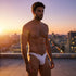 Xtremen 91254 Mens Underwear Sleek Microfiber Thongs Color White