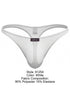 Xtremen 91254 Mens Underwear Sleek Microfiber Thongs Color White