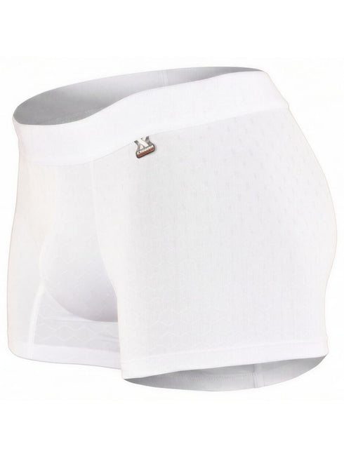 Xtremen 91256 Mens Underwear Sleek Microfiber Boxer Briefs Color White