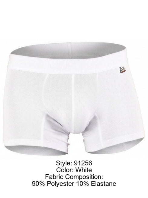 Xtremen 91256 Mens Underwear Sleek Microfiber Boxer Briefs Color White