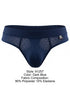 Xtremen 91257 Mens Underwear Sleek Microfiber Comfort Thongs Color Dark Blue