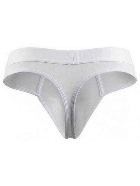 Xtremen 91257 Mens Underwear Sleek Microfiber Comfort Thongs Color White