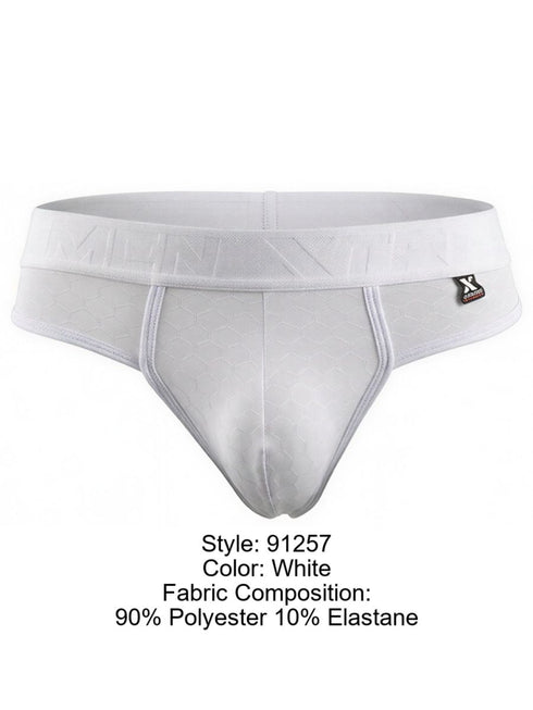 Xtremen 91257 Mens Underwear Sleek Microfiber Comfort Thongs Color White