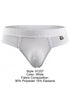 Xtremen 91257 Mens Underwear Sleek Microfiber Comfort Thongs Color White