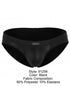 Xtremen 91258 Mens Underwear Sleek Microfiber Briefs Color Black