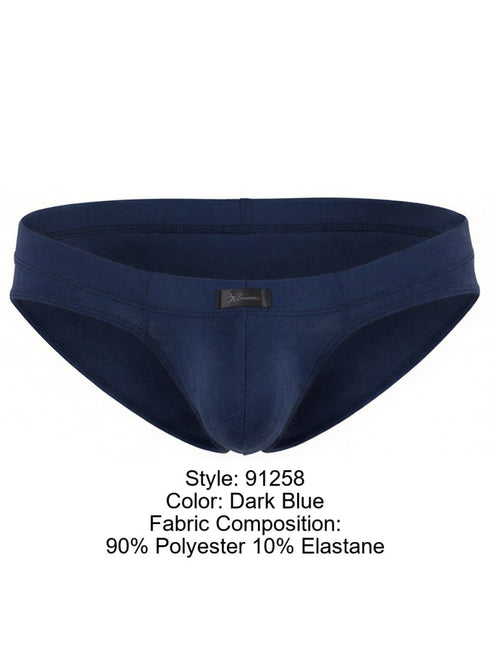 Xtremen 91258 Mens Underwear Sleek Microfiber Briefs Color Dark Blue