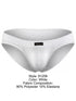 Xtremen 91258 Mens Underwear Sleek Microfiber Briefs Color White