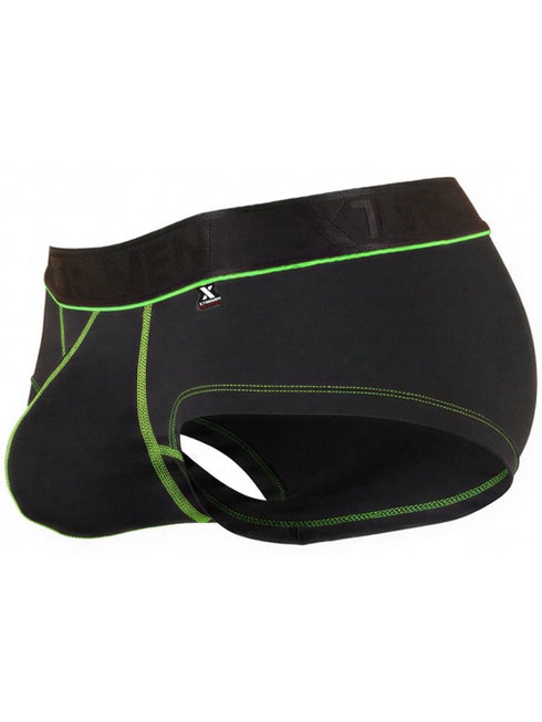 Xtremen 91259 Men's Underwear Sleek Microfiber Trunks Color Black