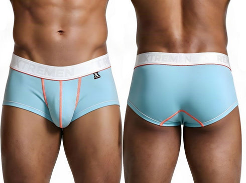 Xtremen 91259 Men's Underwear Sleek Microfiber Trunks Color Light Blue