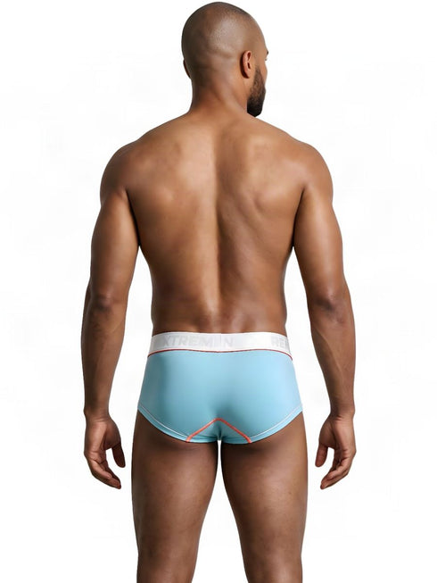 Xtremen 91259 Men's Underwear Sleek Microfiber Trunks Color Light Blue