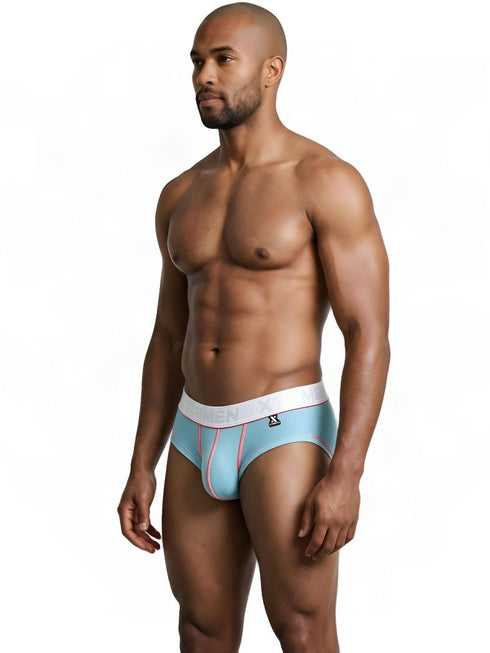 Xtremen 91259 Men's Underwear Sleek Microfiber Trunks Color Light Blue