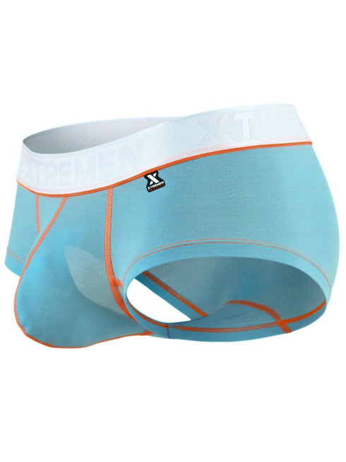 Xtremen 91259 Men's Underwear Sleek Microfiber Trunks Color Light Blue