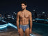 Xtremen 91262 Mens Underwear Sleek Microfiber Mesh Briefs Color Blue