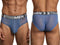 Xtremen 91262 Mens Underwear Sleek Microfiber Mesh Briefs Color Blue