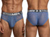 Xtremen 91262 Mens Underwear Sleek Microfiber Mesh Briefs Color Blue