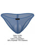 Xtremen 91264 Mens Underwear Microfiber Mesh Bikini Color Blue