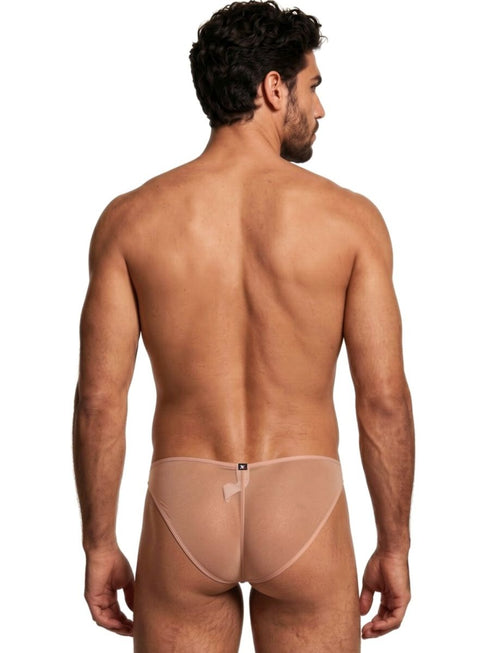 Xtremen 91264 Mens Underwear Microfiber Mesh Bikini Color Brown