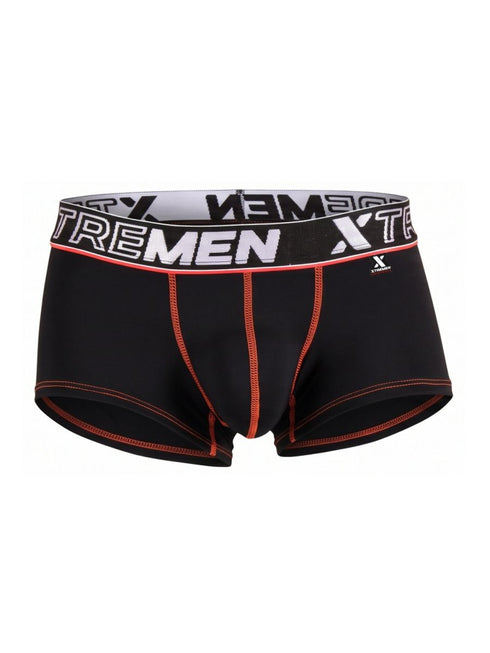 Xtremen 91265 Men's Underwear Sleek Microfiber Stretch Trunks Color Black