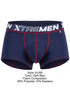 Xtremen 91265 Men's Underwear Sleek Microfiber Stretch Trunks Color Dark Blue