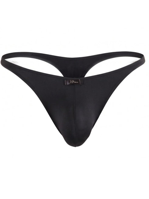 Xtremen 91266 Men's Underwear Sleek Microfiber Thongs Color Black