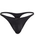 Xtremen 91266 Men's Underwear Sleek Microfiber Thongs Color Black