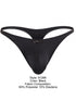 Xtremen 91266 Men's Underwear Sleek Microfiber Thongs Color Black