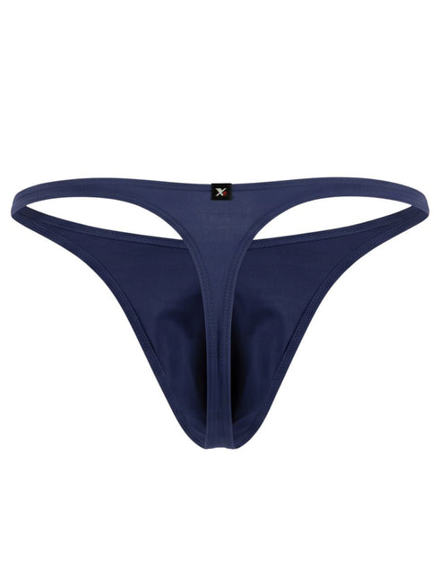 Xtremen 91266 Men's Underwear Sleek Microfiber Thongs Color Dark Blue