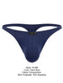 Xtremen 91266 Men's Underwear Sleek Microfiber Thongs Color Dark Blue