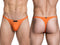 Xtremen 91266 Men's Underwear Sleek Microfiber Thongs Color Orange