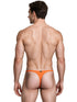 Xtremen 91266 Men's Underwear Sleek Microfiber Thongs Color Orange