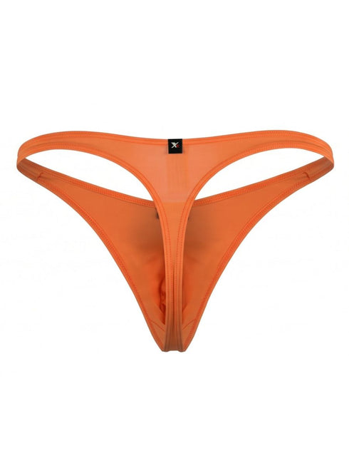 Xtremen 91266 Men's Underwear Sleek Microfiber Thongs Color Orange