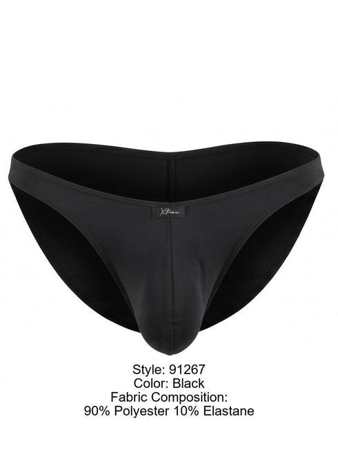 Xtremen 91267 Men's Underwear Microfiber Bikini for Modern Fit and Sleek Comfort Color Black