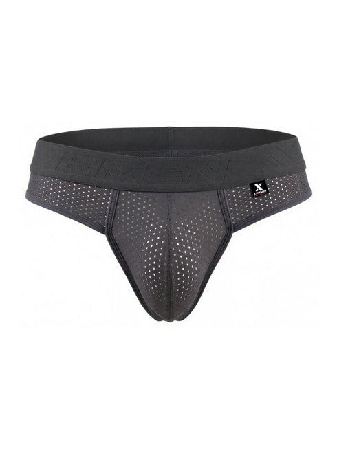 Xtremen 91268 Microfiber Mesh Thongs Color Gray