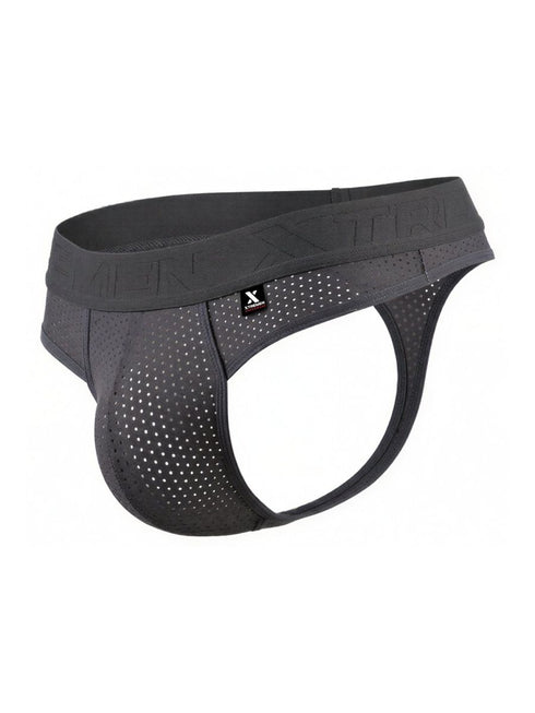 Xtremen 91268 Microfiber Mesh Thongs Color Gray
