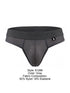 Xtremen 91268 Microfiber Mesh Thongs Color Gray