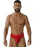 Xtremen 91268 Microfiber Mesh Thongs Color Red