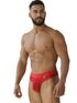 Xtremen 91268 Microfiber Mesh Thongs Color Red