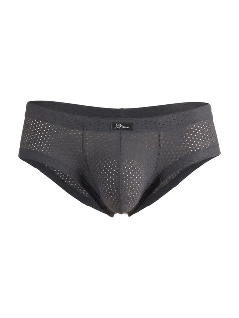 Xtremen 91269 Microfiber Mesh Briefs Color Gray