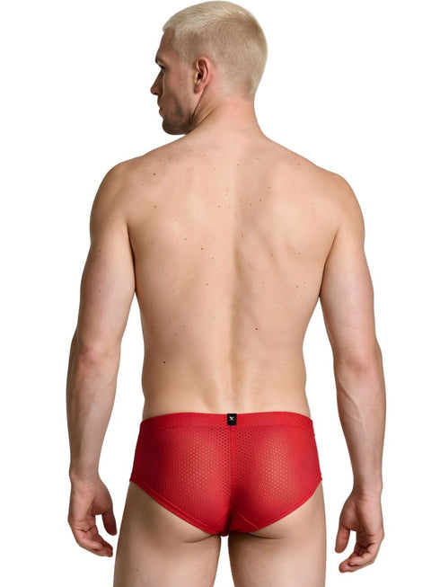 Xtremen 91269 Microfiber Mesh Briefs Color Red