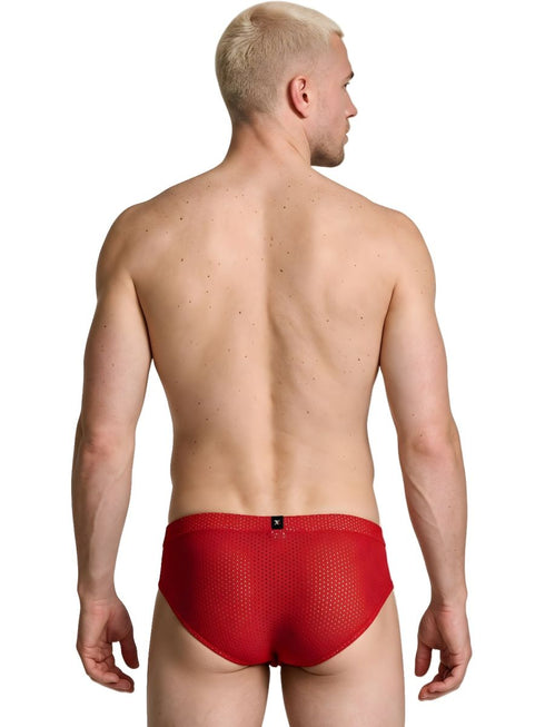Xtremen 91270 Microfiber Mesh Briefs Color Red