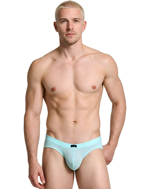 Xtremen 91270 Microfiber Mesh Briefs Color Seawater