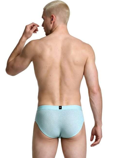 Xtremen 91270 Microfiber Mesh Briefs Color Seawater