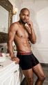 Xtremen 91271 Men's Underwear Sleek Microfiber Boxer Briefs Color Black