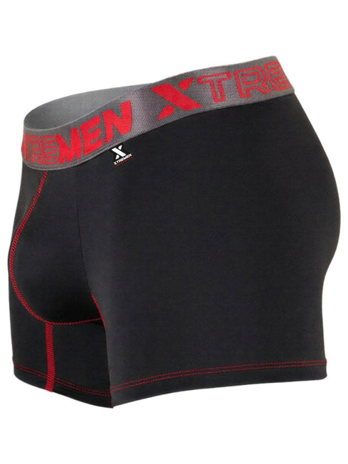 Xtremen 91271 Men's Underwear Sleek Microfiber Boxer Briefs Color Black