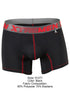 Xtremen 91271 Men's Underwear Sleek Microfiber Boxer Briefs Color Black